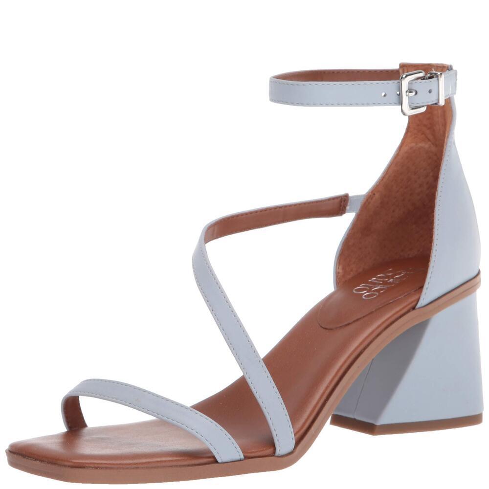 Franco Sarto Womens Sunei Light Blue City Sandals 8 W